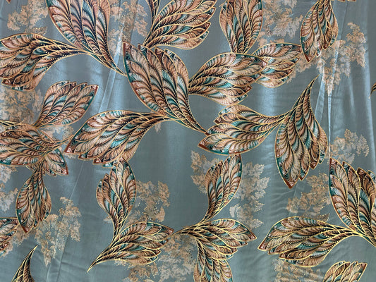 Floral Foil Velvet