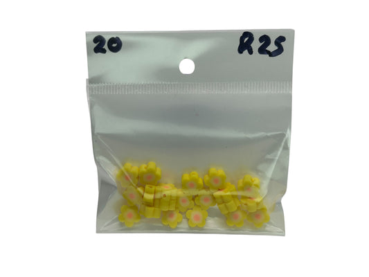 Flower beads-Yellow