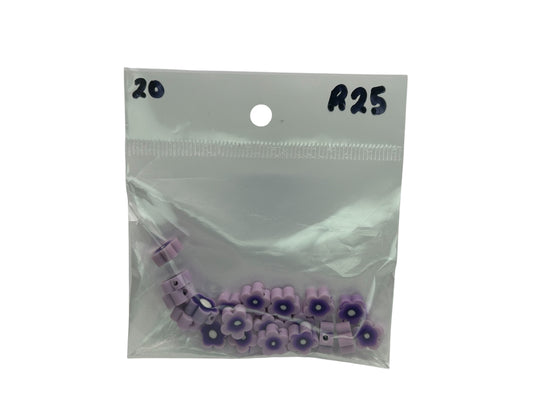 Flower beads-Purple