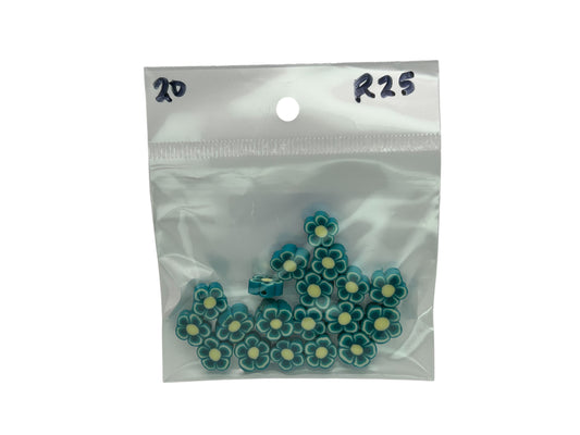 Flower beads-Blue